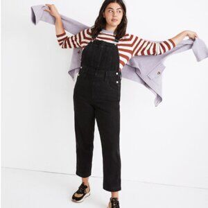 Madewell Straight Leg Overalls in Lunar Wash, XL